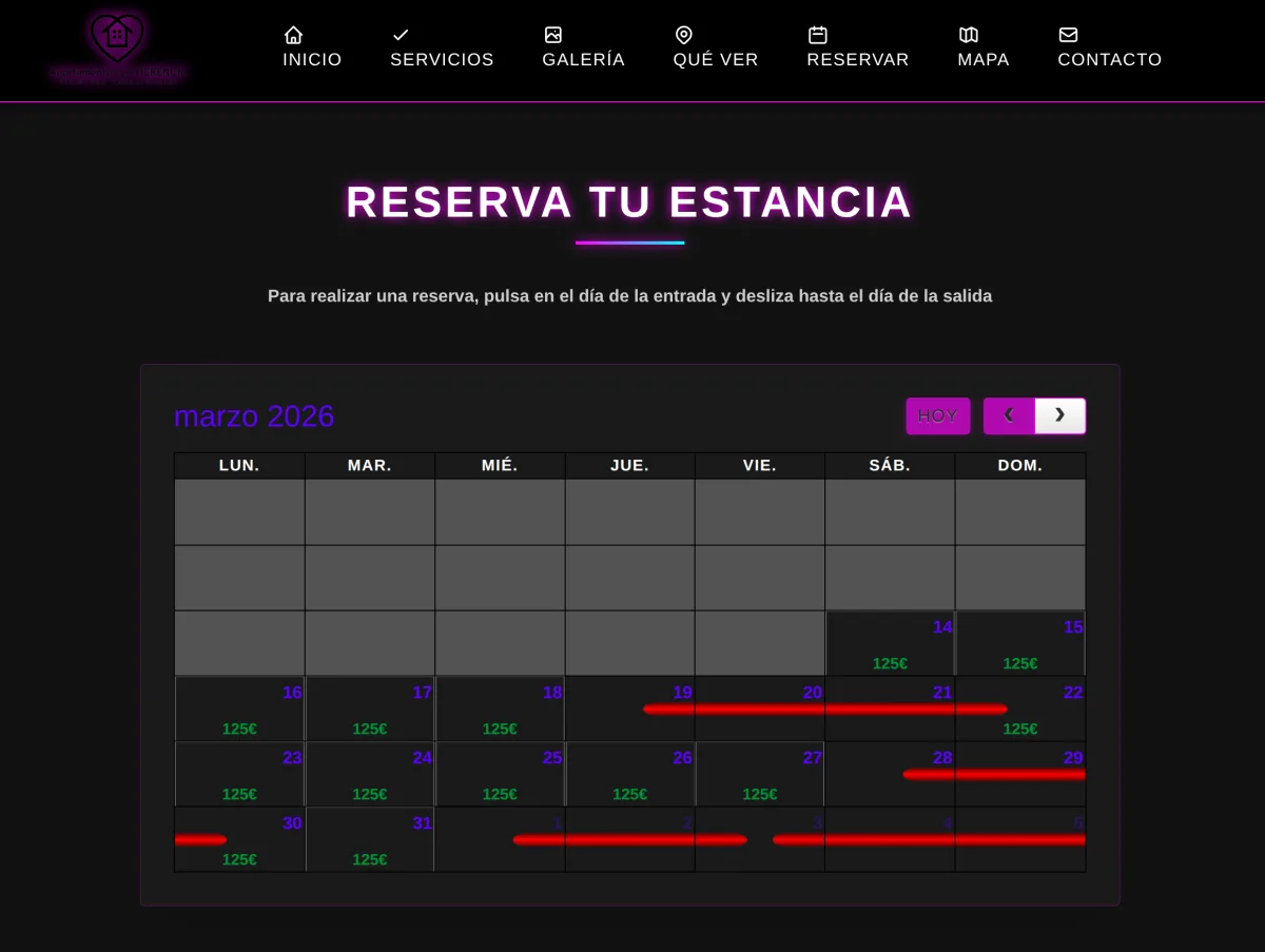 Diseños profesionales para webs de alojamientos turísticos