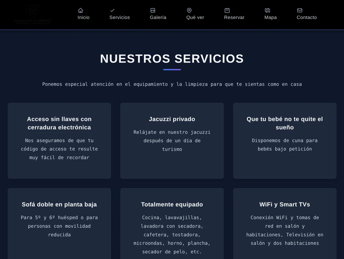Motor de reservas directas integrado en la web de alojamiento